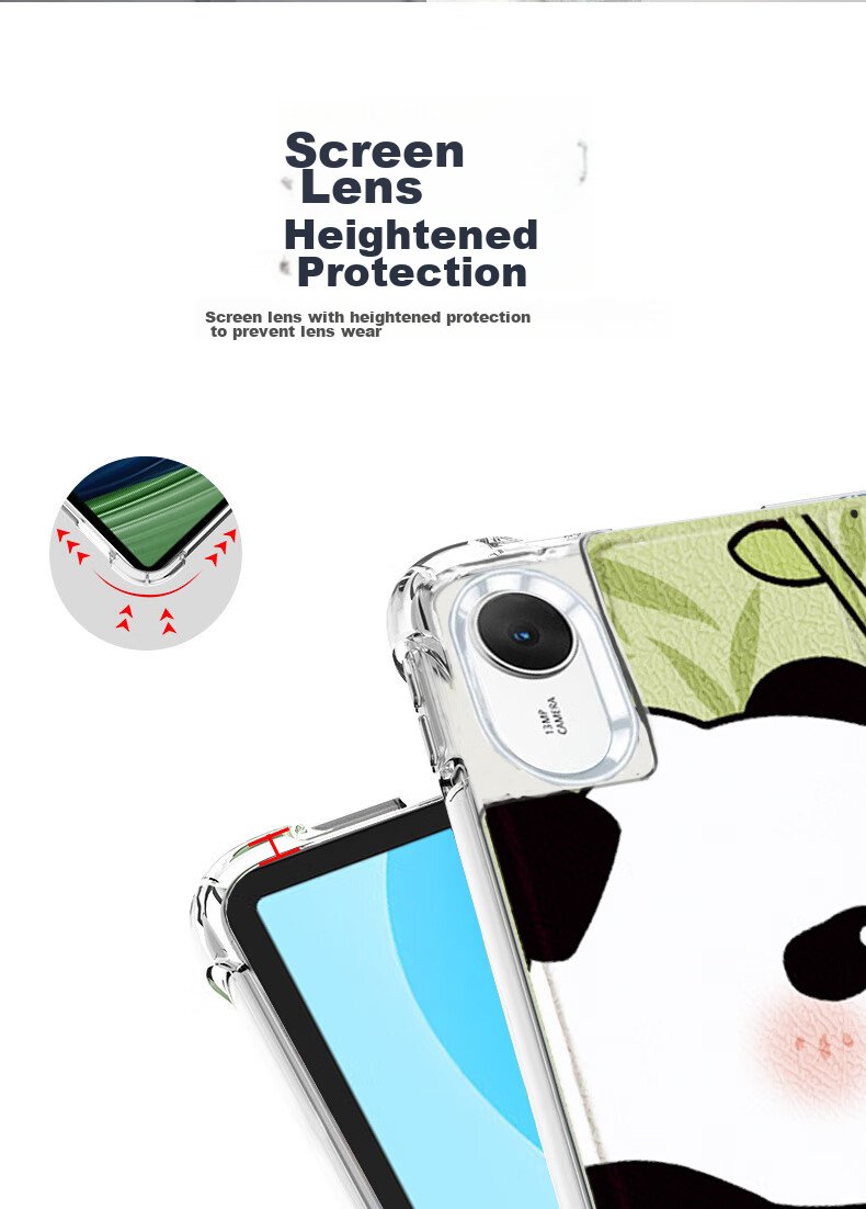 Asiwa Protective Case for Huawei MatePad SE Active Edition 11-Inch 2024 Tablet, Cute Cartoon Design, Slim Full Coverage Shockproof Case for Study And Work 4