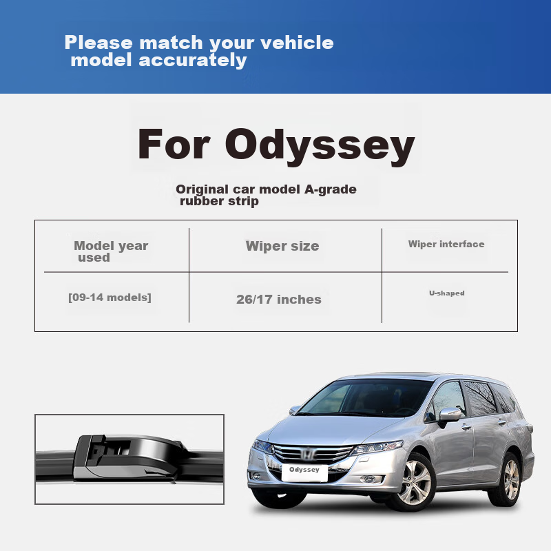 Дворники YITU для Honda Odyssey [2009-2014], каркасные, 2 шт., размер 24+16 дюймов