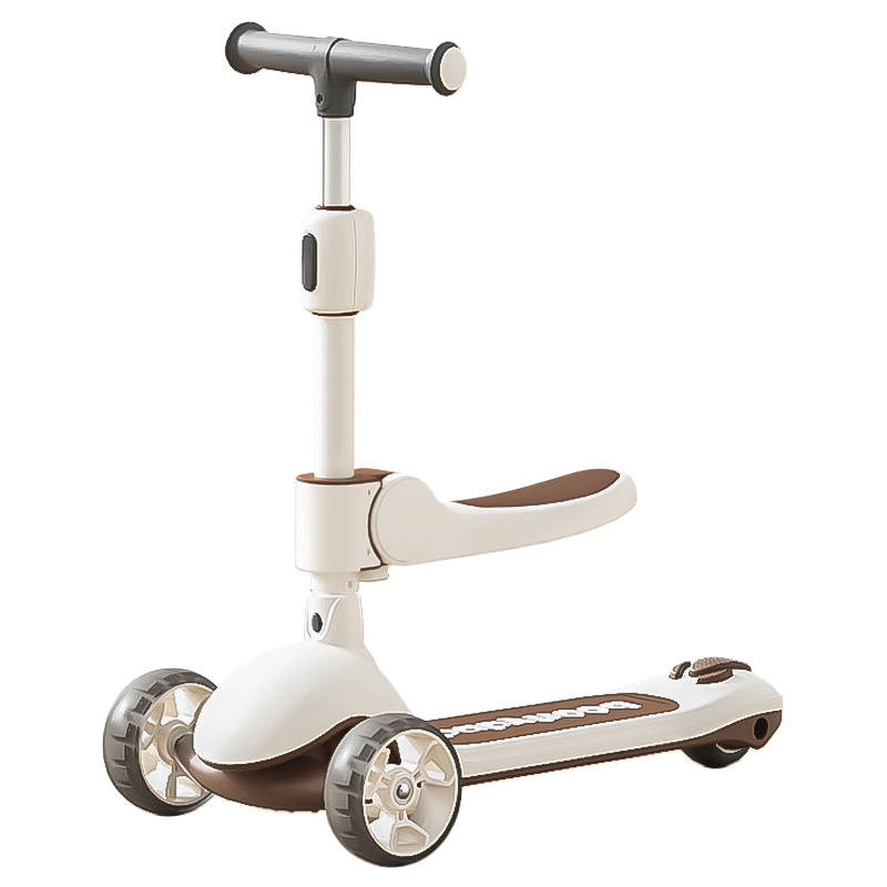 Babyhood Children's Scooter for Ages 3-14, Ride-On And Ride Bike Toy for Boys And Girls, Foldable Two-In Gift