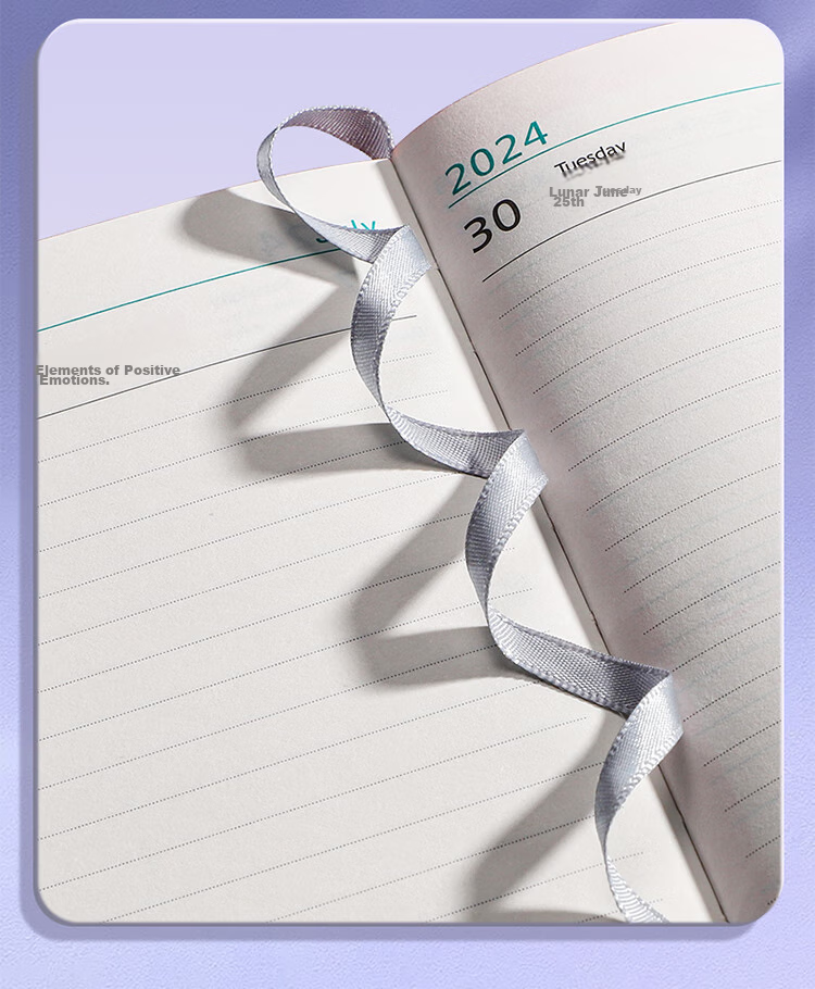 Ujia 202 Daily Planner, Work Schedule Efficiency Manual, Skin-Friendly Business Notebook, Time Management And Goal Planning, Office Journal, Customizable, Gray-Blue 7 30