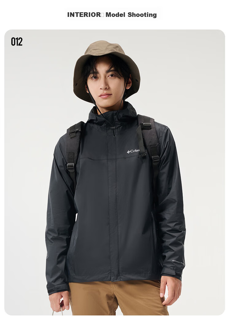Columbia Men's Single-Layer Spring Summer Outdoor Waterproof Windproof Casual Jacket RE2433 479 7