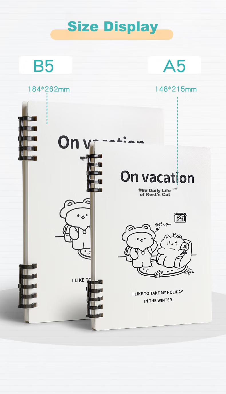 Wengu Loose-Leaf Notebook A5/60 Sheets with Five-Ring Binder, Detachable Pages, Student High-Quality Ruled Notebook for Men, Journal HC-003 (A5)A 12