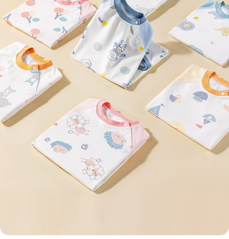 Beitaisi Baby Clothes, Spring And Autumn Cotton Pajamas, All-Season Infant Nightgown, Anti-Kick Blanket, Belly Protection, Cold Prevention Sleepwear 31