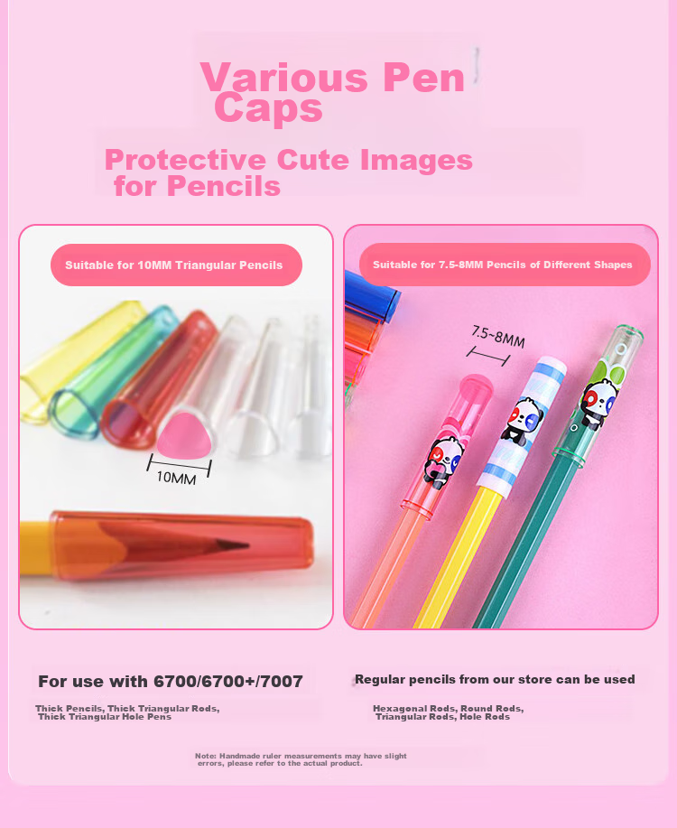 Zhonghua [Best-Selling Product] Pencil Caps 30-Pack Regular Pencil Extenders / Pencil Grips Protect Pencil Tips from Dirt, Essential for School, Mixed Colors Box Set P3000 9