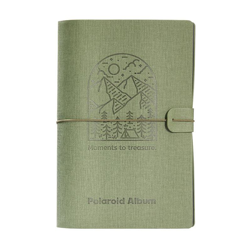 Jiaranheng Instax Mini Album Scrapbook Memorial Family Photo Book Children's Growth Record Baby DIY Album Custom Couple Travel Journal - Agarwood Green