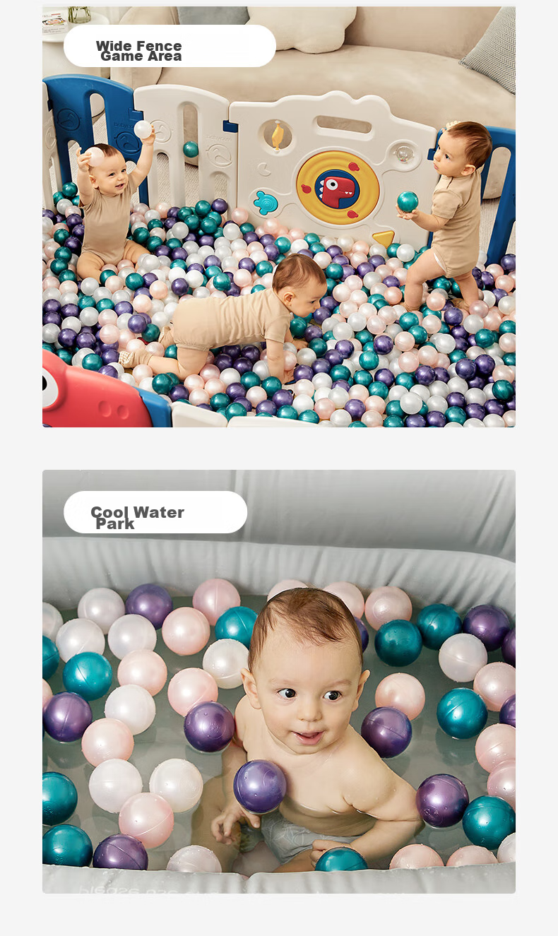 Babycare Ocean Ball Indoor Home Bouncy Pool, Baby Infant Child Chewable Ball Pit, Sainuo Ocean Balls, 50 Pieces 9