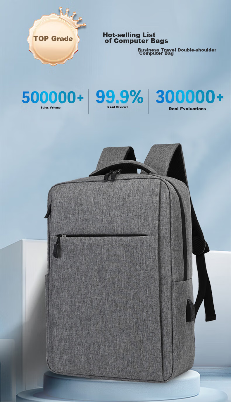 BRINCH Laptop Backpack for Men And Women, Business 15.6-Inch Large Capacity Travel Computer Bag 1