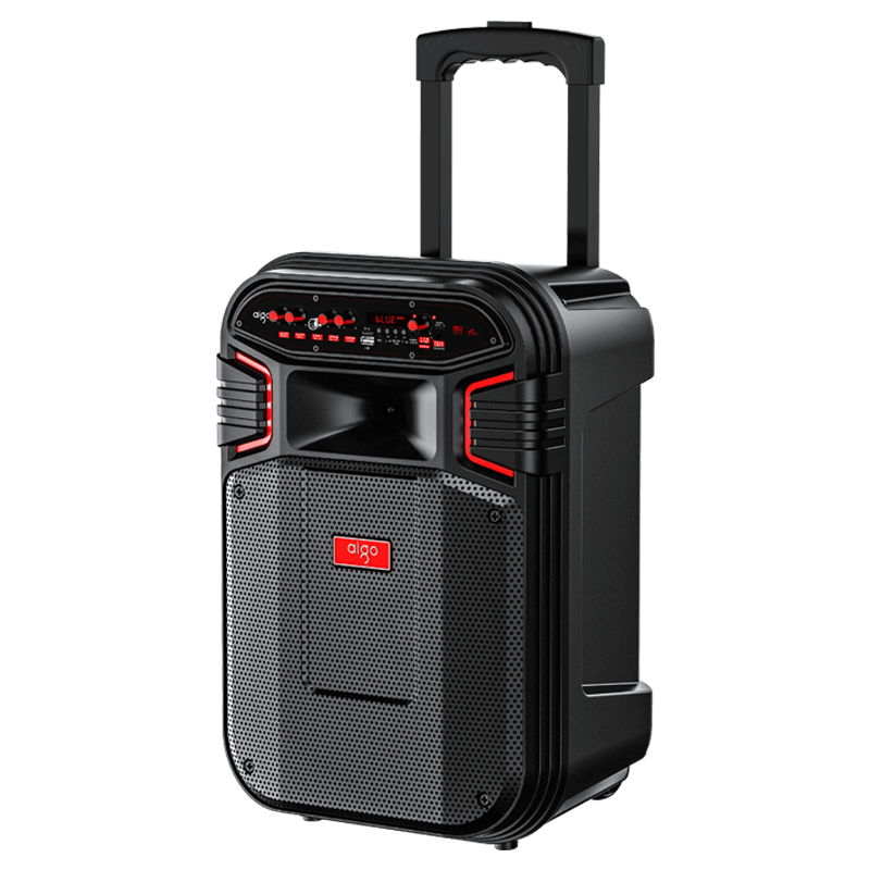 Aiguozhe S59 12-Inch High-Power Square Dance Speaker, Wireless Bluetooth Outdoor Karaoke Trolley Speaker, Portable Home Subwoofer Amplifier, Standard Versio