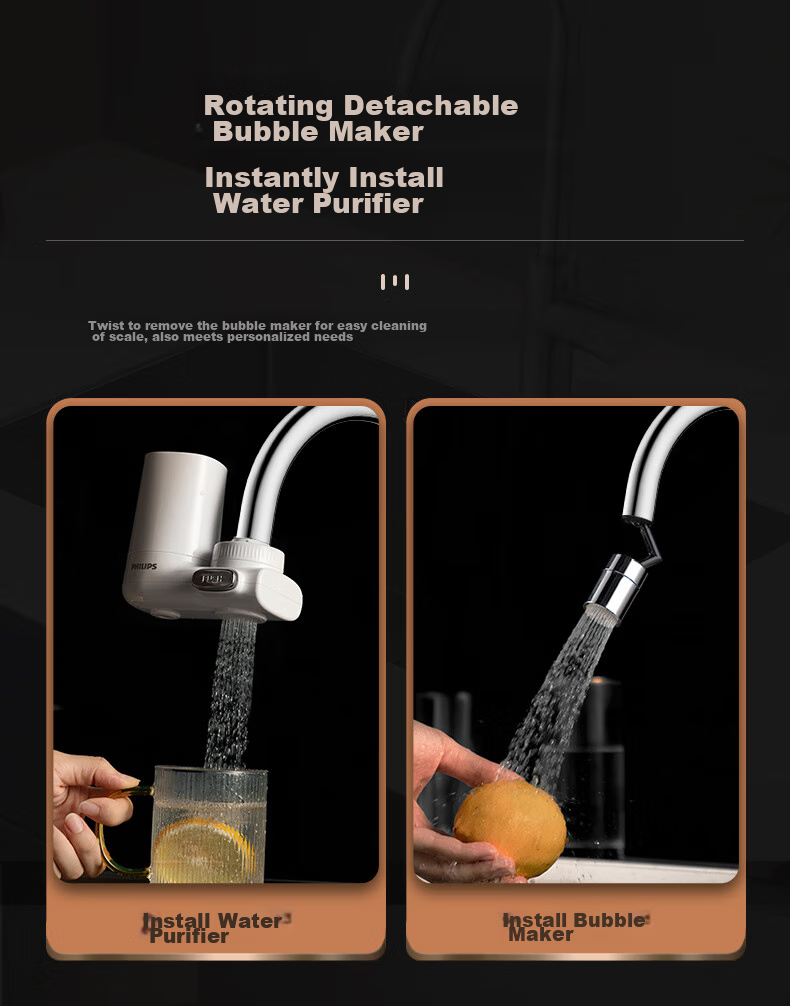 ARROW Kitchen Hot And Cold Faucet, Sink Tap, Healthy Tap, 360° Rotating Hot And Cold Dual Control AE45305CP 12