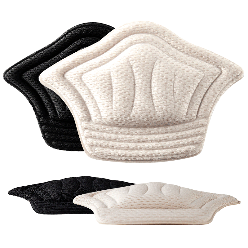 IQGD Heel Grips, Shoe Size Reducer, Anti-Friction And Anti-Slip Inner Pads, Beige - Thick Version 10mm