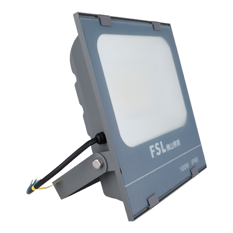 FSL Foshan Lighting LED Floodlight Outdoor Waterproof High Power Engineering Billboard Projection Lamp Warehouse Lighting Floodlight 100W Cool White (6500K)