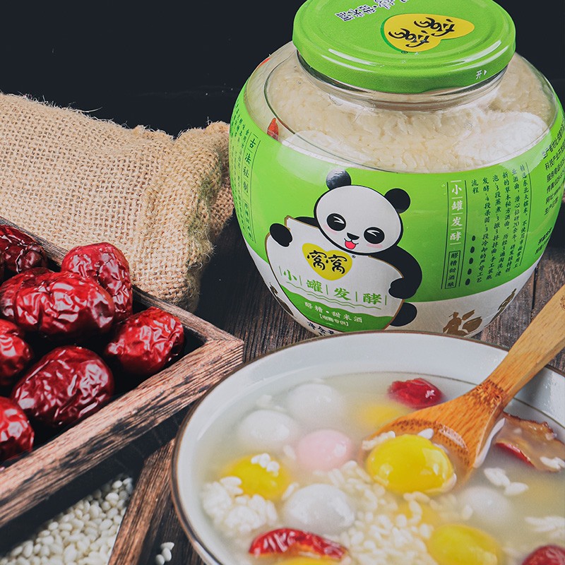 窝窝醪糟 甜米酒酒酿小罐发酵 月子米酒 酒糟佬米酒608g 聚会年货送礼