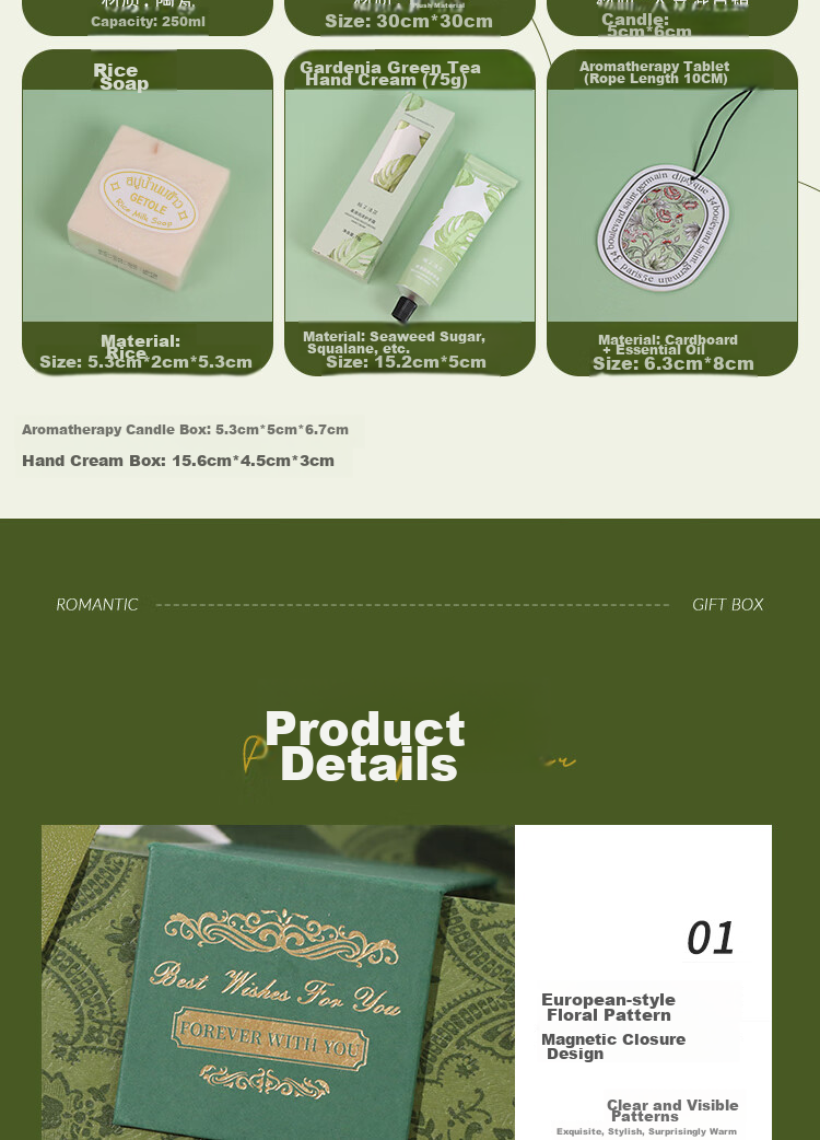 TaTanice Mid-Autumn Festival And National Day Gift Set, Annual Party Birthday Present, Wedding Favor, Company Welcome Gift for New Employees 8