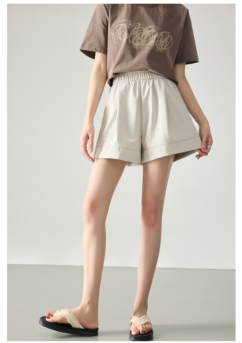 LangSha Ice Silk Yamamoto Shorts for Women, Summer 2026 Thin High-Waist Slimming Wide-Leg Mid-Length Pants, Fashionable Casual Shorts for Wome 12