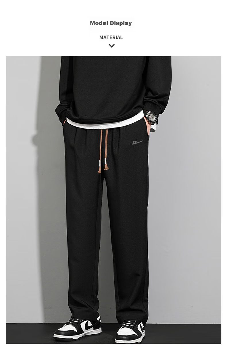 Warrior Casual Pants for Men, Spring And Autumn Loose Straight-Leg Wide-Leg Trousers, Trendy Versatile Sports Pants for Me 14