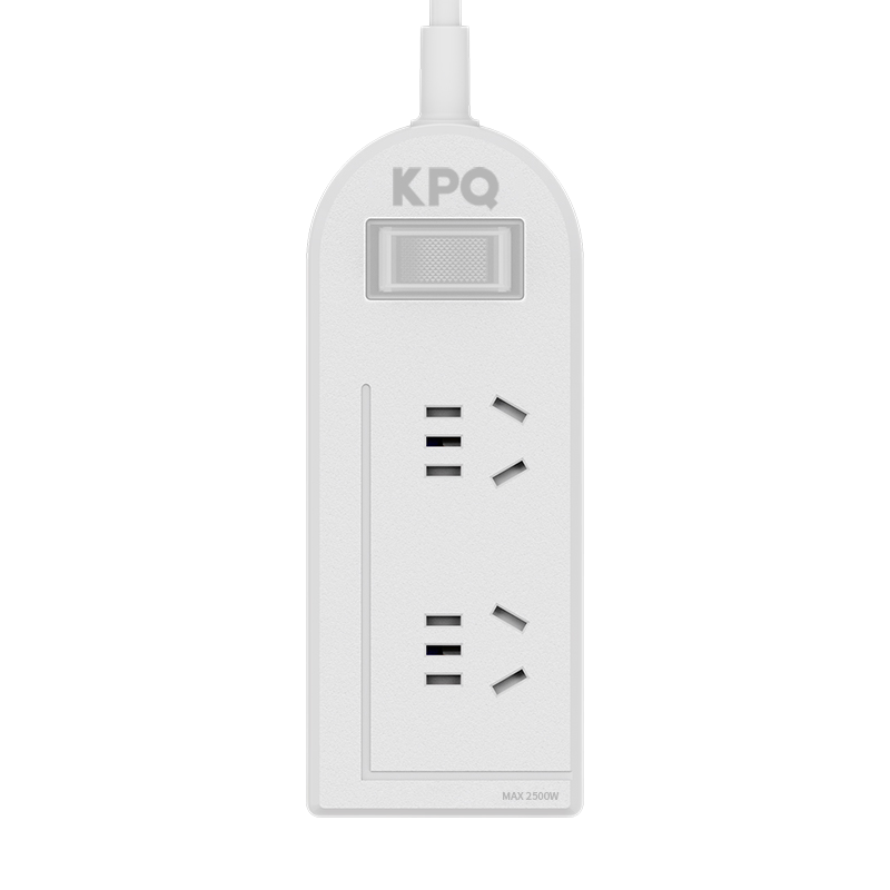 KPQ Zero-Contact KPQ Non-Electric Shock Socket, IPX9 Waterproof, Overload And Short Circuit Protection Power Strip, Outdoor Rainproof Power Strip, Kitchen Bathroom Moisture-Proof Children's Anti-Electric Shock DF02, 3 Meters Long