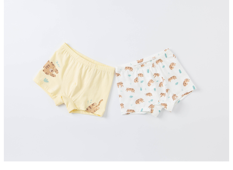 DAVE & BELLA [Two-Pack] Boys' Elastic Boxer Briefs 2024 Children's Boxer Shorts Baby Underwear 29