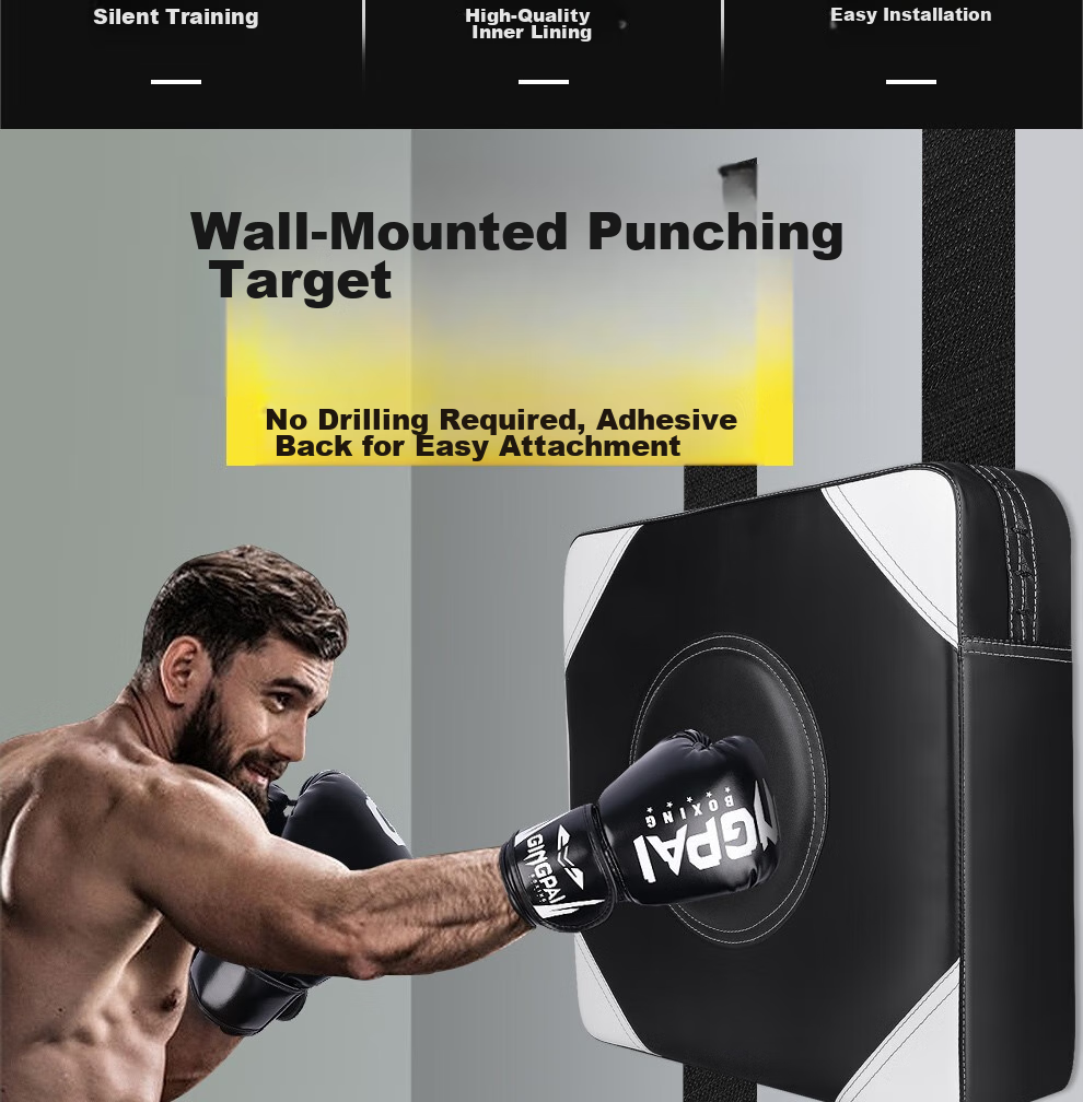 Jingpai Wall Target, Home Fitness Square Target, Kickboxing Foot Target, Boxing Sandbag Leg Target, Wall-Pasted Punching Target, Hand Target, Taekwondo Target 3