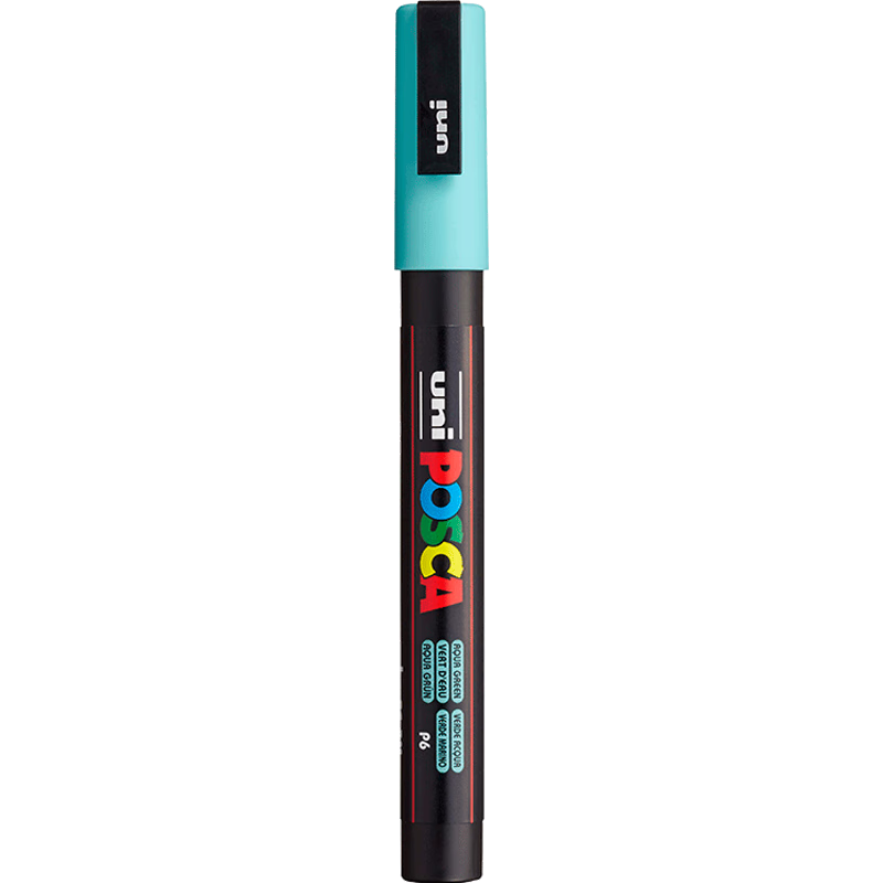 Uni Mitsubishi POSCA Acrylic Marker (Fine Tip), Light Green, Single PC-3M Pen, Poster Advertising Marker, Drawing Handwriting Graffiti Pen, Painting Watercolor Pen for Graduatio