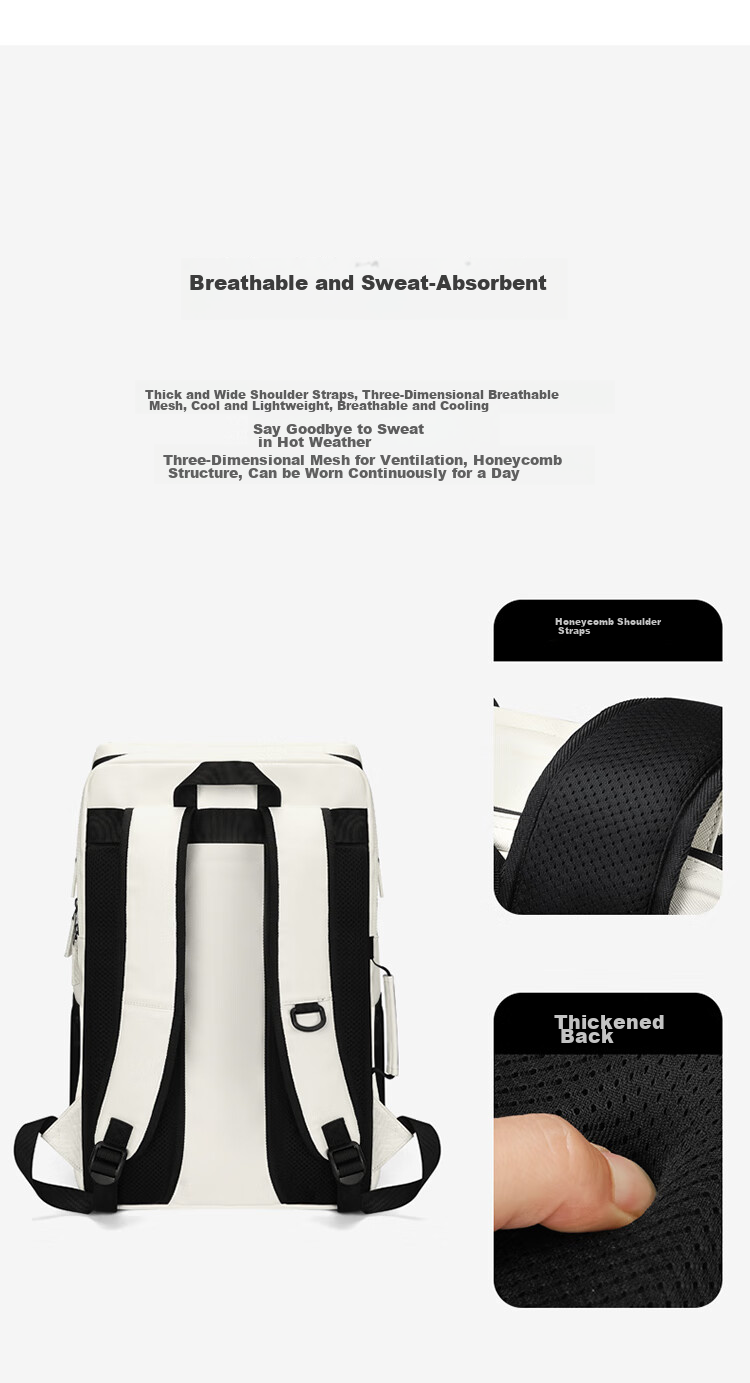 GOLF Backpack for Men, Tennis Bag with Separate Shoe Compartment, Badminton Bag, Student Schoolbag, Travel Backpack, Fitness Bag for Wome 10
