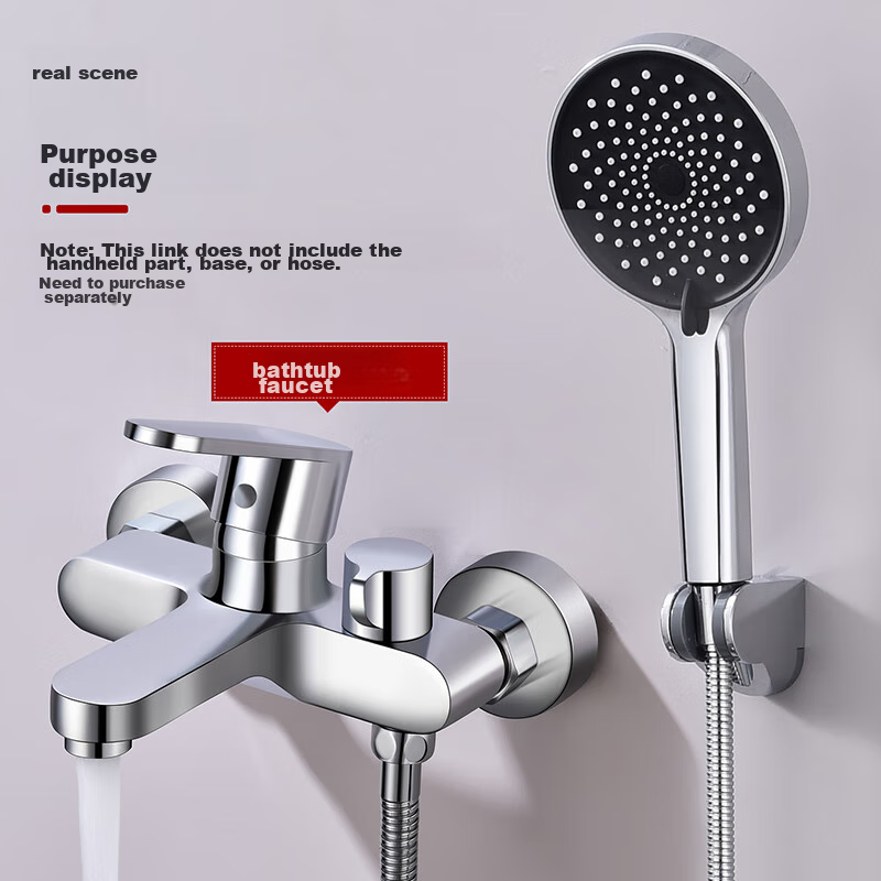 Larsd Shower Mixing Valve, Copper Body, Bathroom Hot And Cold Three-Way Shower Switch, Shower Bathtub Mixing Faucet LD7604