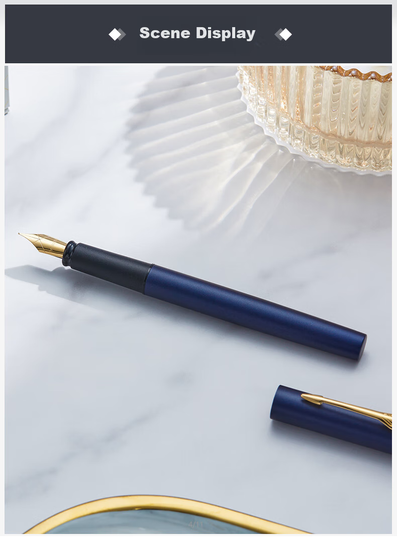 PARKER Fountain Pen, Signature Pen, Office Use, Personal Gift, Customized Set, Weiya Xl Zilang Blue Ink Pen + Mini Ink Gift Box, Mid-Autumn Festival Gift for Friends, Baitiao Discount 9