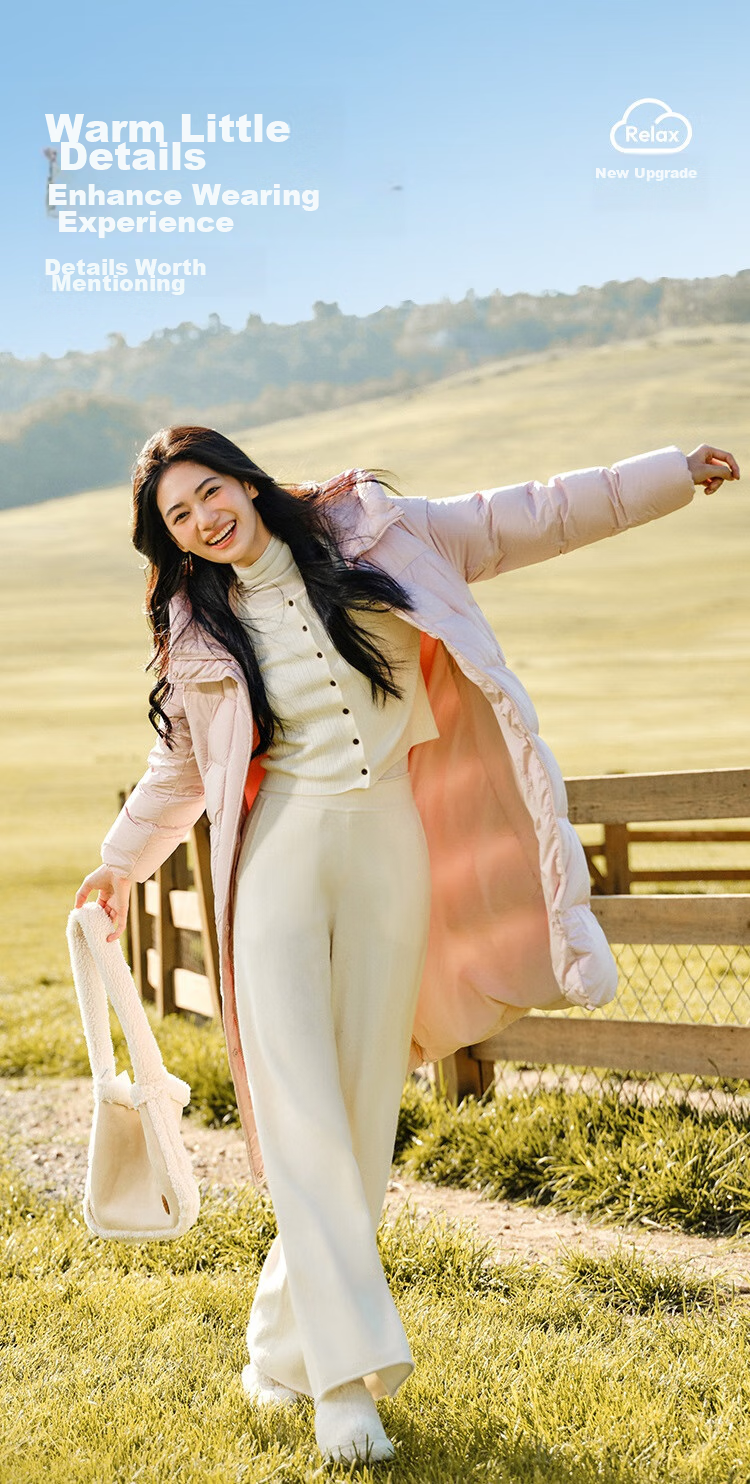 Semir Chen Duling Style Women's 90% Down Long Three-Proof Winter Loose Hooded Coat Simple 109724113001 20