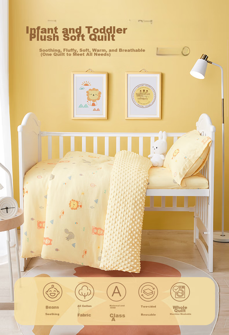 BEYONDHOME BABY Infant Class A 50% Soy Fiber Quilt Pure Cotton Spring and Autumn Quilt Kindergarten Blanket Panda Tuan Tuan 120*150cm 1