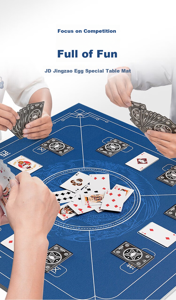 JD Original Guadain Specialized Tablecloth for Playing Cards, Chess Room Competition Dedicated Table Mat, Waterproof Tablecloth with Velvet Surface for Mahjong 3
