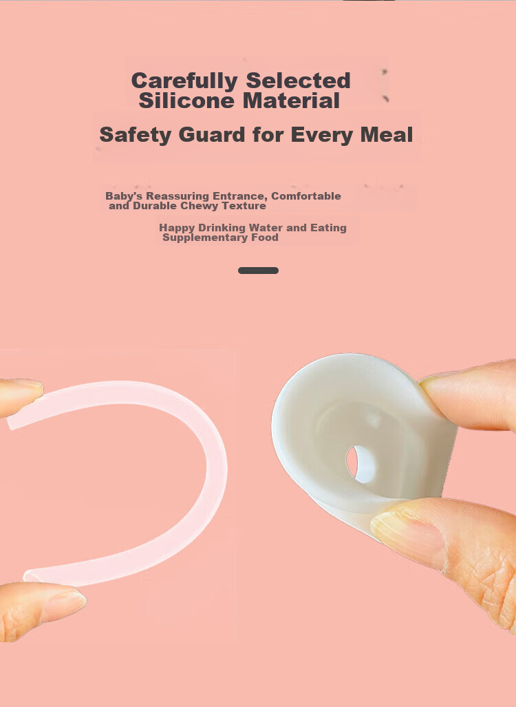 Baoshi Bottle Nipple Accessories, Be Third Generation Wide-Mouth Diameter, Baby Drinking Water And Soup, Silicone Replacement Straw, 2-Piece Set 4