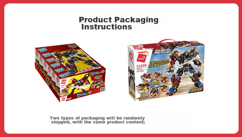 ENLIGHTEN Building Blocks, Children's Assembly Toy, Transforming Robot Mecha, Birthday Gift for Boys Aged 6-12, Xingmeng Wushe 1