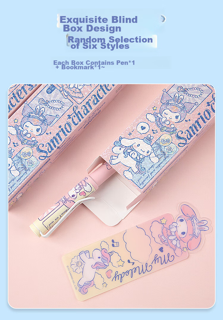GuangBo & Sanrio Fountain Pen, Beginner's Calligraphy Practice F-Nib Hard Pen, Elementary School Student Gift, Third Grade Posture-Correcting Signature Pen, Random Pattern, KT82187-H 3
