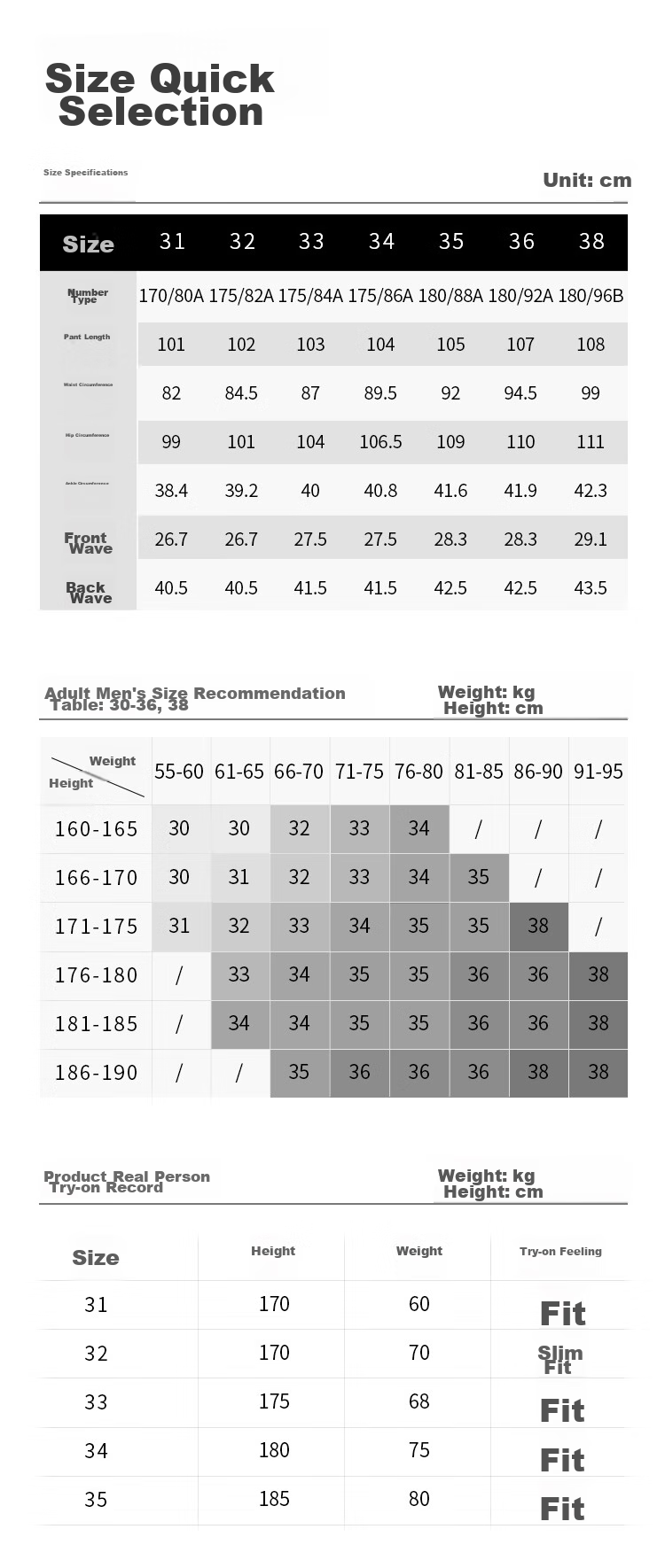 JD Original Men's Dress Pants, Casual Straight-Leg Wrinkle-Resistant Fleece-Lined Suit Trousers, Gift for Men, Black, Size 35 15