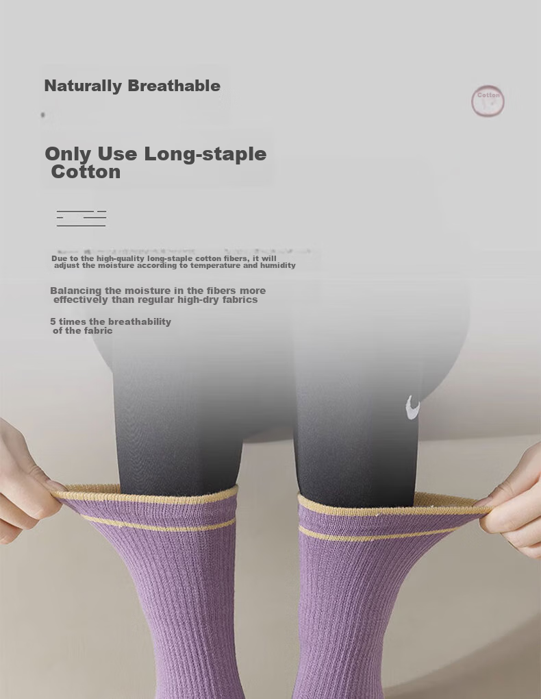XUEXIMAN Yoga Compression Sports Socks for Women, Mid-Calf Fitness Socks, Professional Running Jump Rope Long Compression Socks, Yoga Calf Socks 17