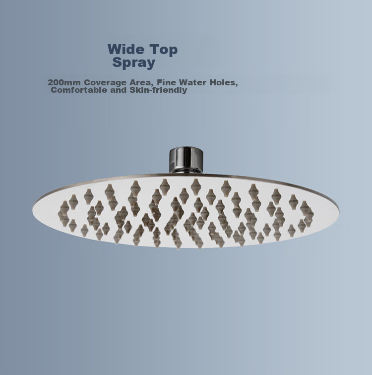 Larsd Handheld Shower Head, Stainless Steel Shower Sprayer, Round Ultra-Thin Top Spray Head AL8072 3