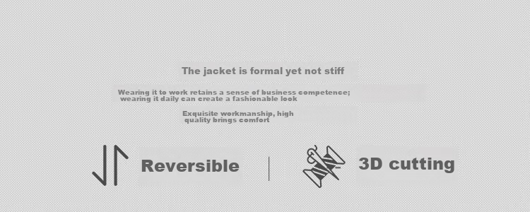 FIRS Lapel Jacket, Business Style, Mulberry Silk, Smooth Texture, Soft, Wrinkle-Resistant, Classic Fit, Slim-Fit, Simple Solid Color Jacket 2