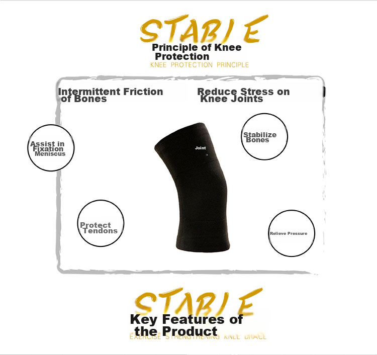 AQ Knee Brace for Sports, Running, Hiking, Cycling, Knee Joint Protection Equipment, 1151M Knee Sleeve, 34.3-38.1CM 4