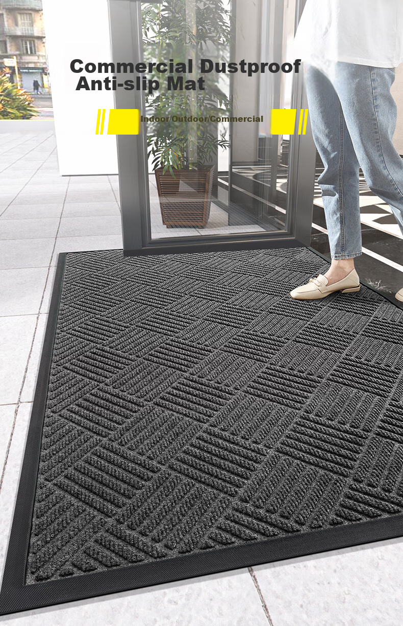 Boneng Commercial High-End Entrance Door Mat, Outdoor Entrance Carpet, Foot Mat, Indoor Doorway Mat, Rubber Mat, 60x90cm 1