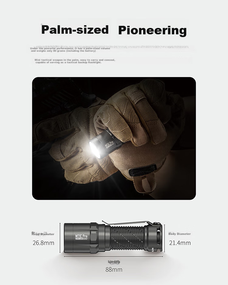 NITECORE MT1C PRO Flashlight, Outdoor Tactical High-Intensity Illumination, Portable Travel Light 4