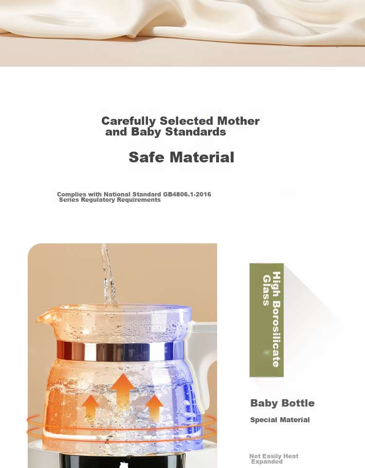 SnowBear Constant Temperature Kettle with Precise Water Dispensing And Milk Formula Mixing, Fully Automatic Milk Maker, Large Capacity Glass Kettle 1.5L-8720 3