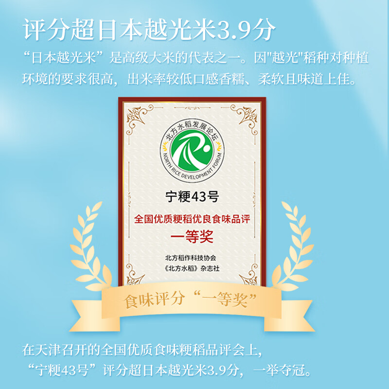 昊帅 长粒香米宁粳43号2025年新米正宗宁夏大米银川农家粳米真空10斤