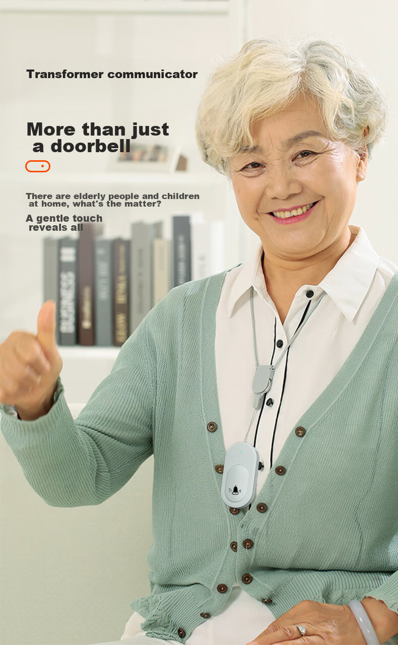 Xiya Wireless Doorbell, Elderly Call Button, Home Emergency Button for Seniors, Remote Control One-Button Emergency Alarm for Patients 11