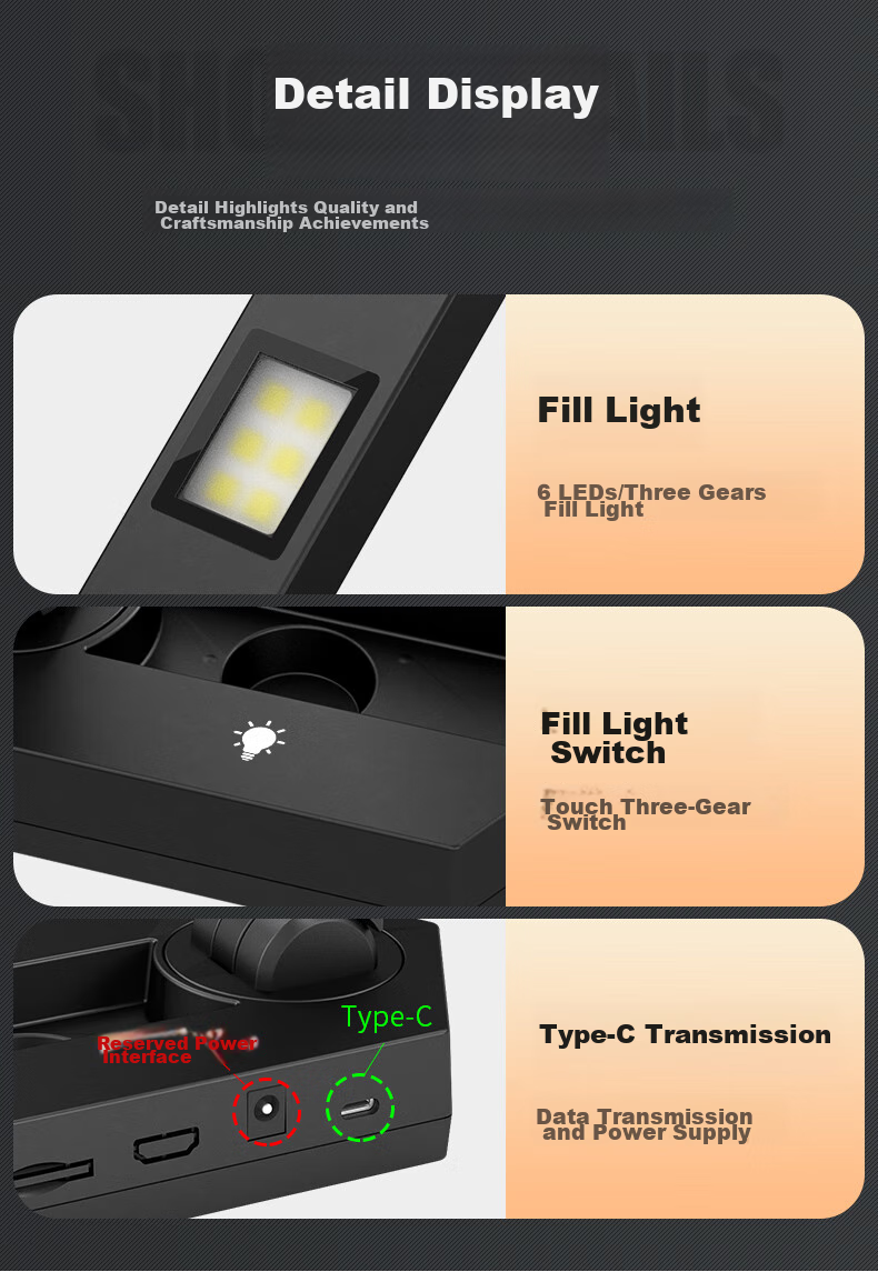 NTEUMM 16 Million Pixel High-Definition Video Document Camera, Exam Paper Teaching Projector, Calligraphy Painting Projection Live Streaming Camera Online Course Recording High-Speed Camera SD-9000 11