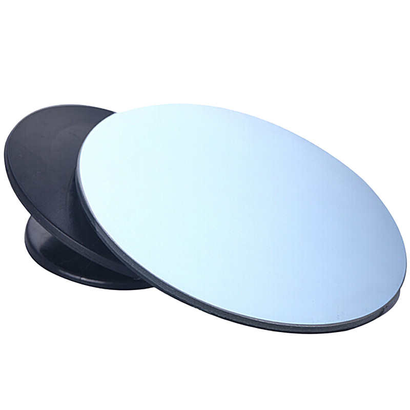 KOOLIFE Car Rearview Mirror, Small Round Mirror, Reversing Mirror, 360-Degree High-Definition Adjustable Wide-Angle Mirror, Reflective Mirror without Frame, Circular 5.1cm Blind Spot Elimination Auxiliary Mirror, Blue Mirror