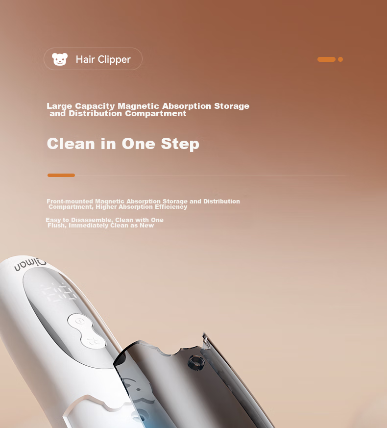 Qiman Automatic Hair Removal Baby Hair Clipper, Quiet Children's Hair Trimmer, Newborn Hair Shaver, Infant Hair Cutting Electric Shaver, QM2007 Gift Box Editio 8