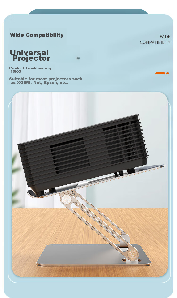 HAILE Projector Stand, Desktop Rotating, Home Bedside Suitable for XGIMI, Jmgo, Dangbei, Xiaomi And Other Projectors with Strap AY-7 4