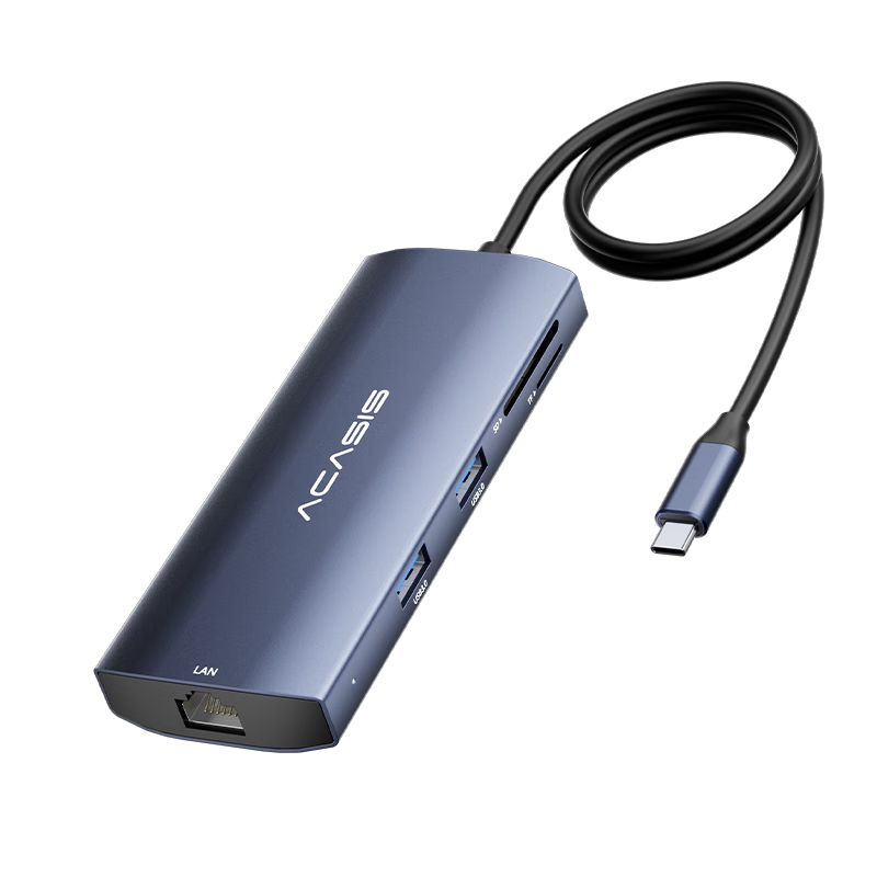 Acasis Type-C Expansion Dock, Desktop Hub, 4K 60Hz Splitter, HDMI Cable Adapter, HUB Audio Card Reader, Compatible with Huawei Tablets And Computers, DS-9903