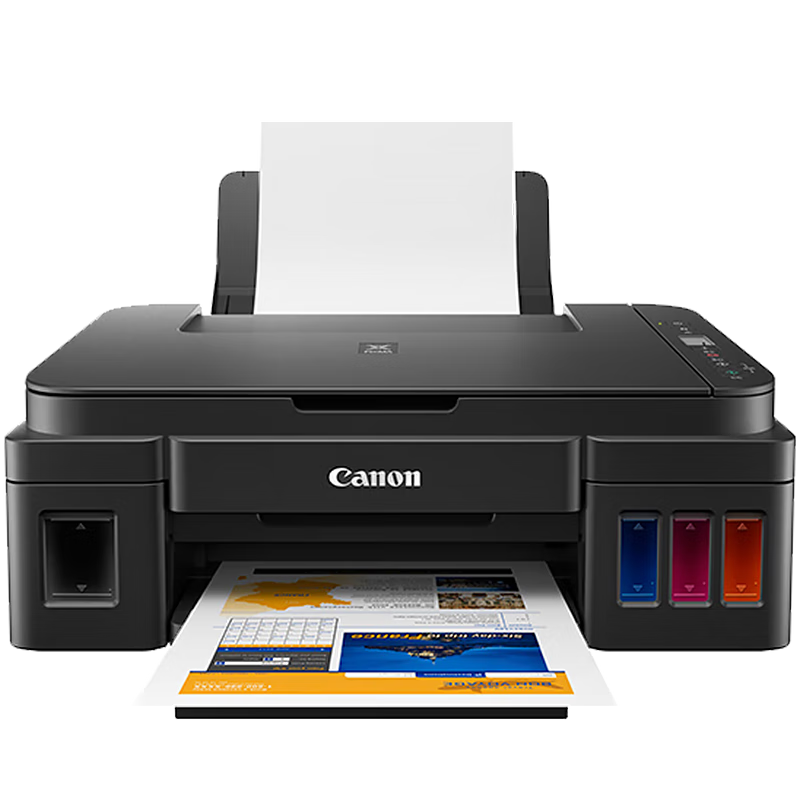 Canon G2810 High-Capacity Refillable Color All-In Printer (Print/copy/scan/document/photo Printing, for Students/Home Use)