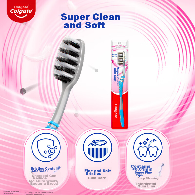 Зубная щетка Colgate с мягкой щетиной