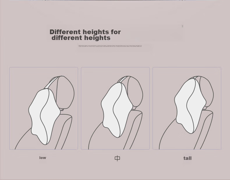 ICAROOM Car Headrest, Space Memory Foam Neck Pillow, Vehicle Headrest, Seat Back Cushion, Shoulder Pillow, Car Support Pillow 11